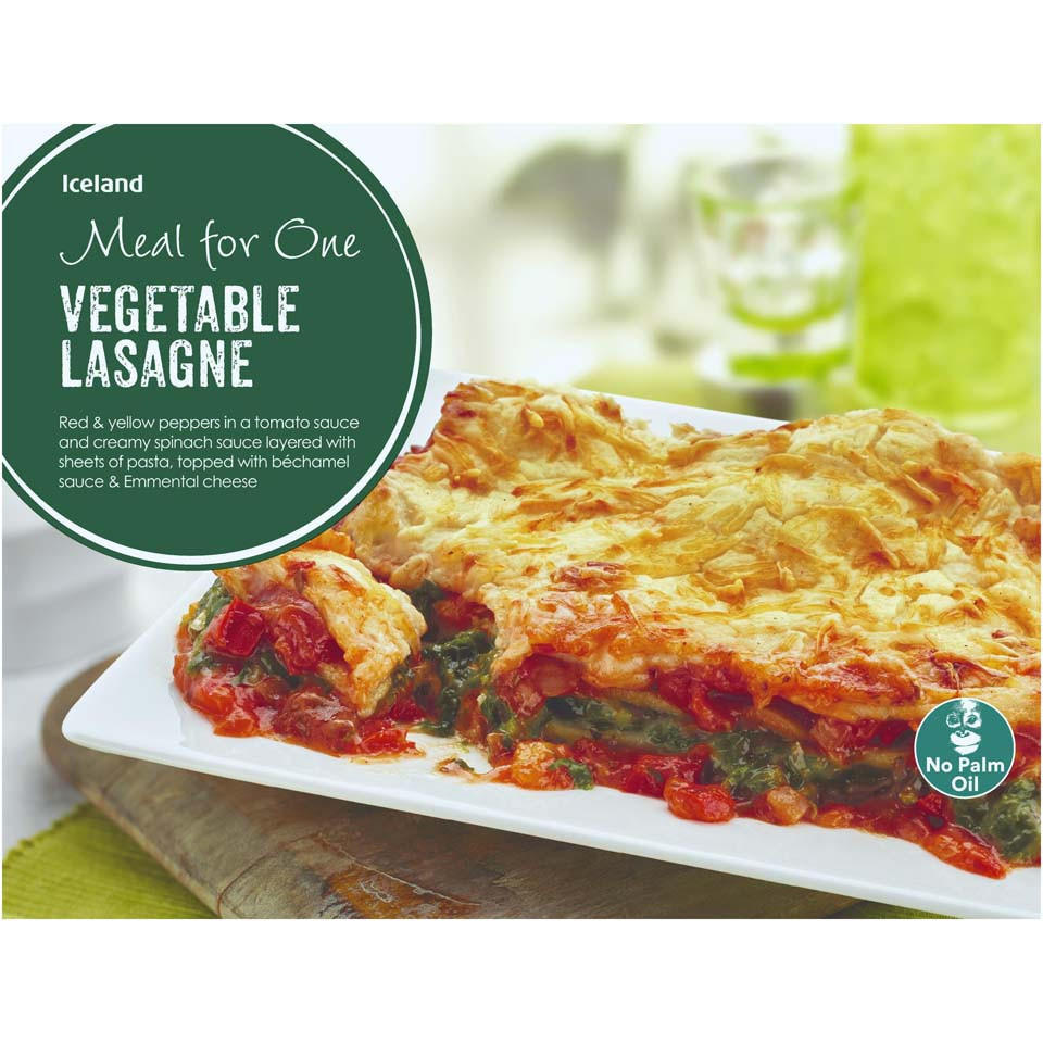 Iceland Meal for One Vegetable Lasagne 500g | Italian | Iceland Foods