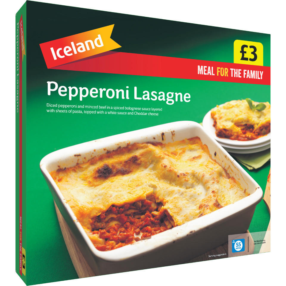 Iceland Meal For the Family Pepperoni Lasagne  | Iceland Foods
