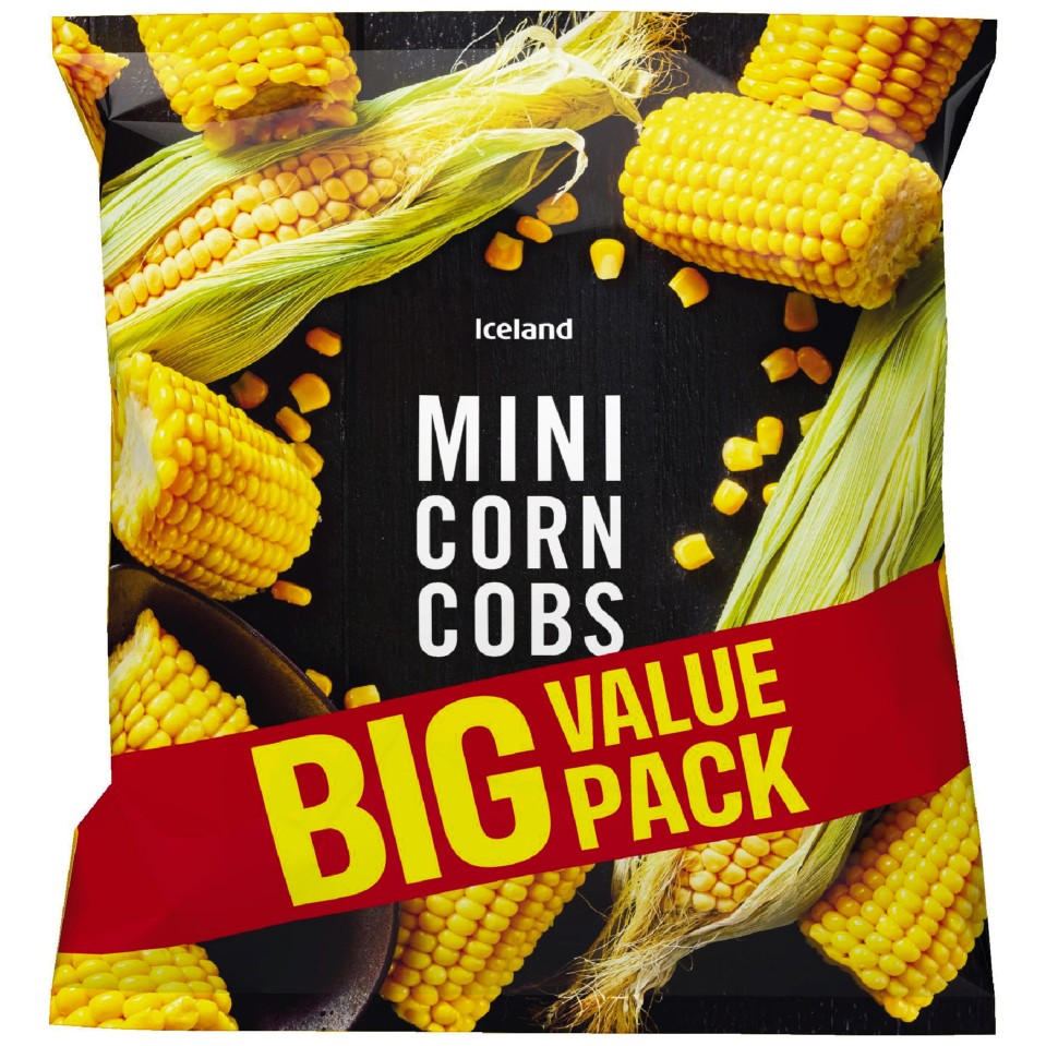 Iceland Mini Corn Cobs 1kg Vegetables Iceland Foods