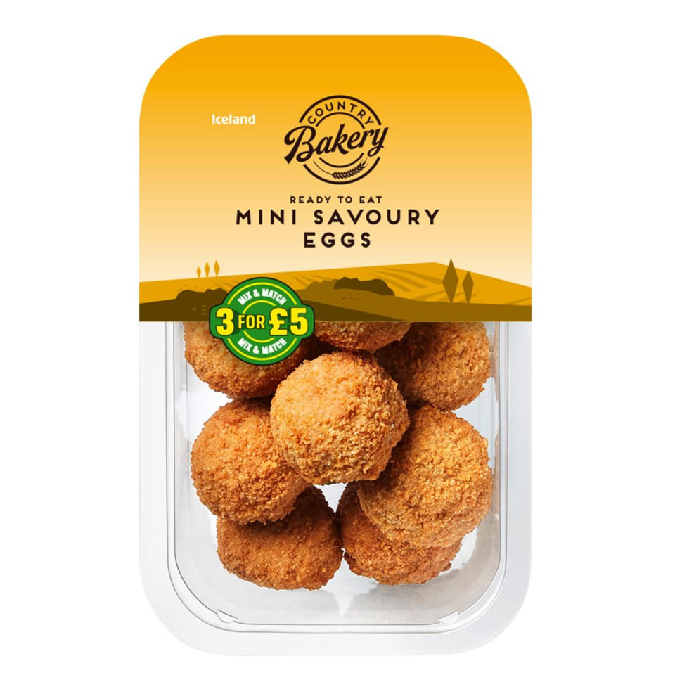 Iceland Mini Savoury Eggs 216g Sausage Rolls & Savoury Eggs Iceland