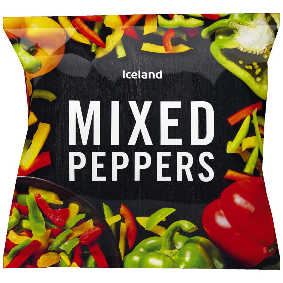 Iceland Mixed Peppers 650g