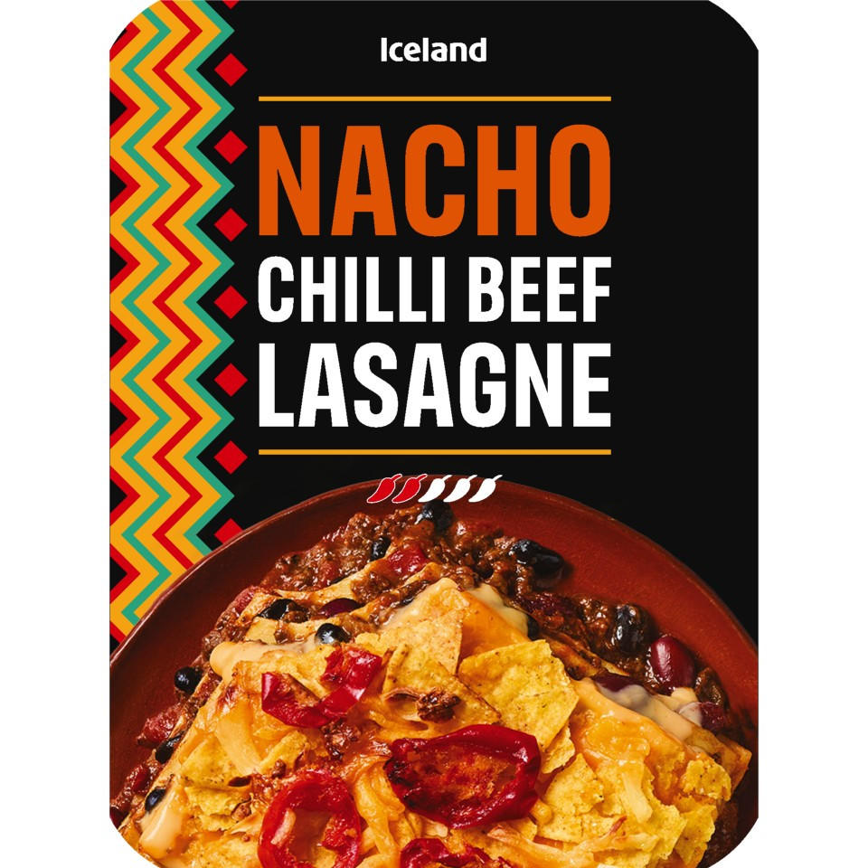 Iceland Nacho Chilli Beef Lasagne 400g, folic acid free