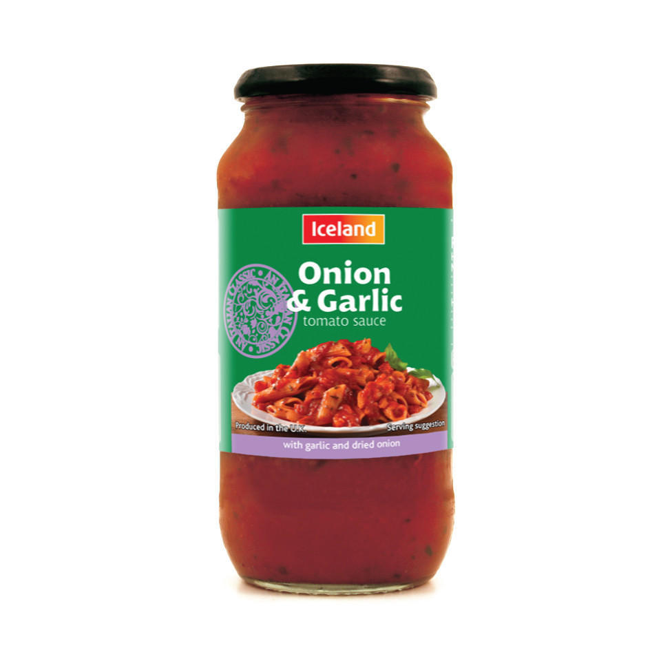 Iceland Onion & Garlic Tomato Sauce 500g Traditional Sauces Iceland