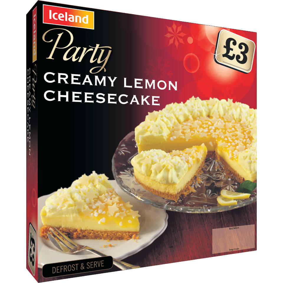 Iceland Party Creamy Lemon Cheesecake 880g Iceland Foods