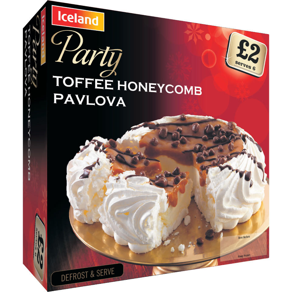 Iceland Party Toffee Pavlova 310g Frozen Party Food Iceland Foods