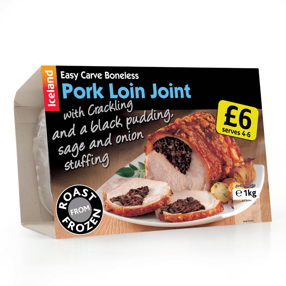 Iceland Pork Loin Joint 1Kg Pork & Gammon Iceland Foods