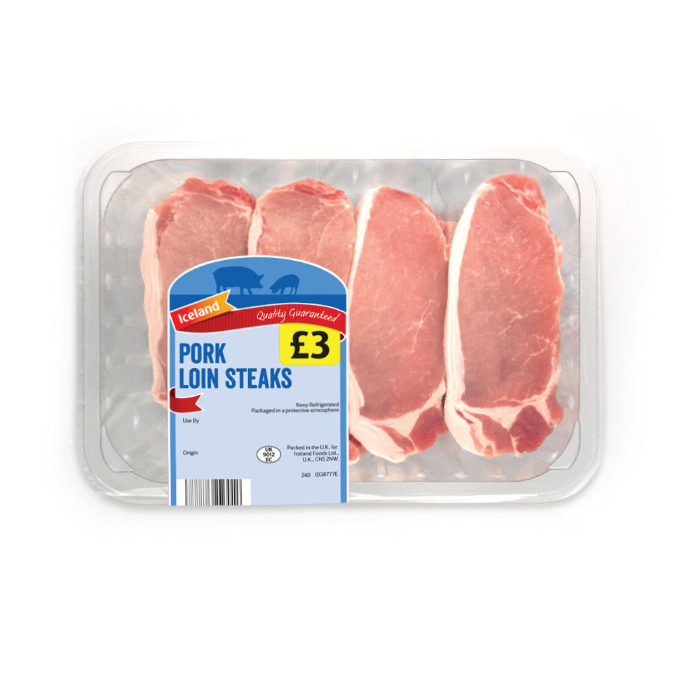 Iceland Pork Loin Steaks 480g Pork Iceland Foods