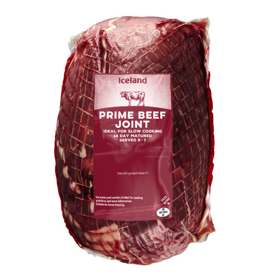 Iceland Prime Beef Joint 14 Day Matured 800g 1.1kg Beef