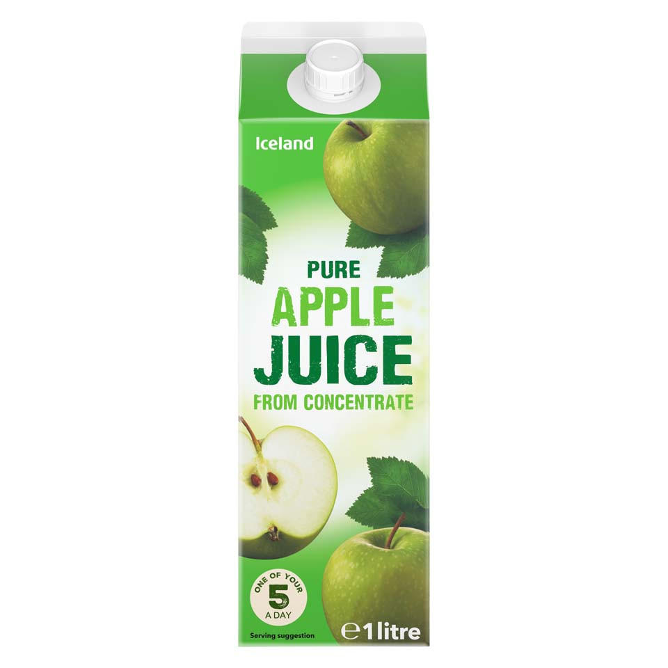 Iceland Pure Apple Juice From Concentrate 1L | Fruit Juice | Iceland Foods
