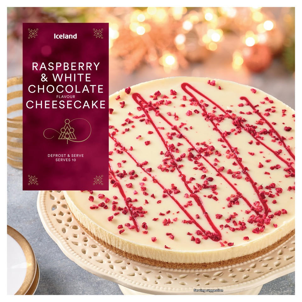 Iceland Raspberry & Chocolate Cheesecake 800g | Bakery | Iceland Foods