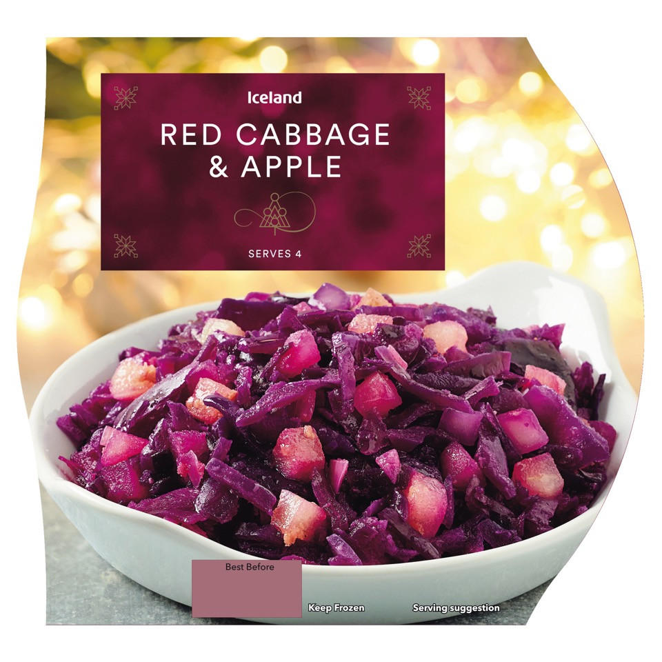 Iceland Red Cabbage & Apple 280g Vegetables Iceland Foods