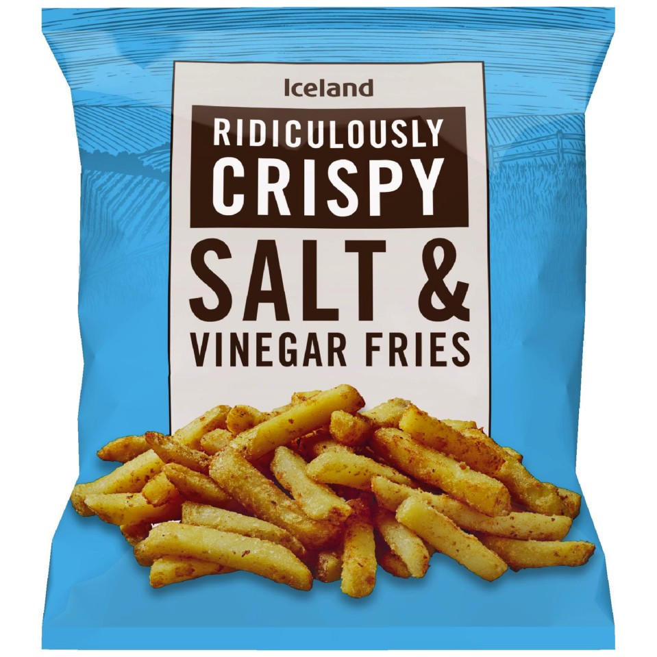 Iceland Ridiculously Crispy Salt And Vinegar Fries 900g Chips Fries Iceland Ridiculously Crispy Salt And Vinegar Fries 900g Chips Fries