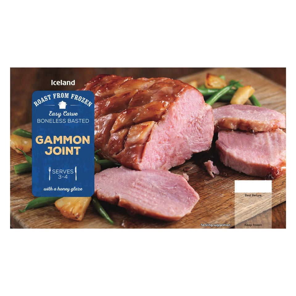 Iceland Roast From Frozen Easy Carve Boneless Basted Gammon Joint with