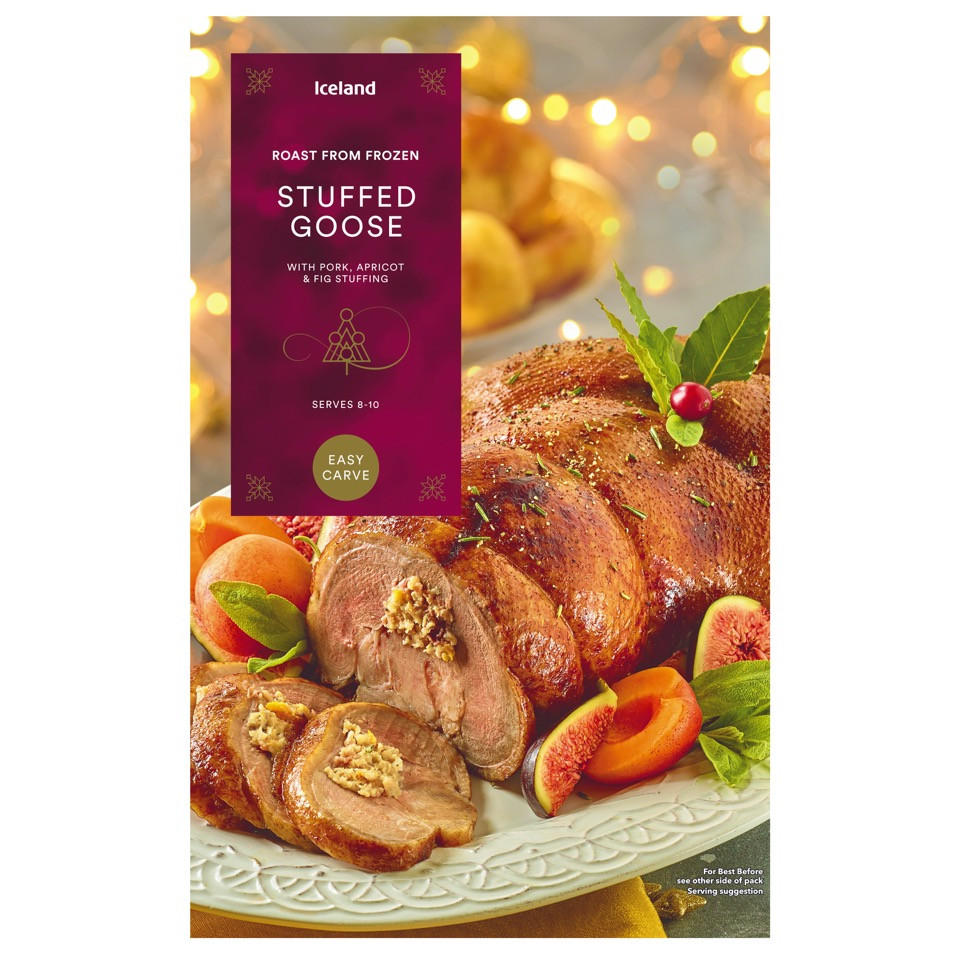 Iceland Roast From Frozen Stuffed Goose with Pork Apricot Fig