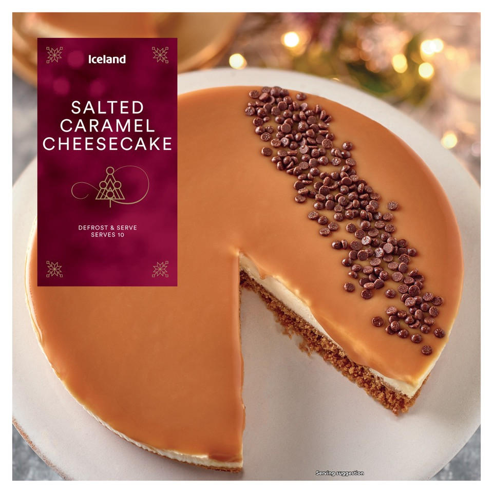 Iceland Salted Caramel Cheesecake 850g Desserts Iceland Foods