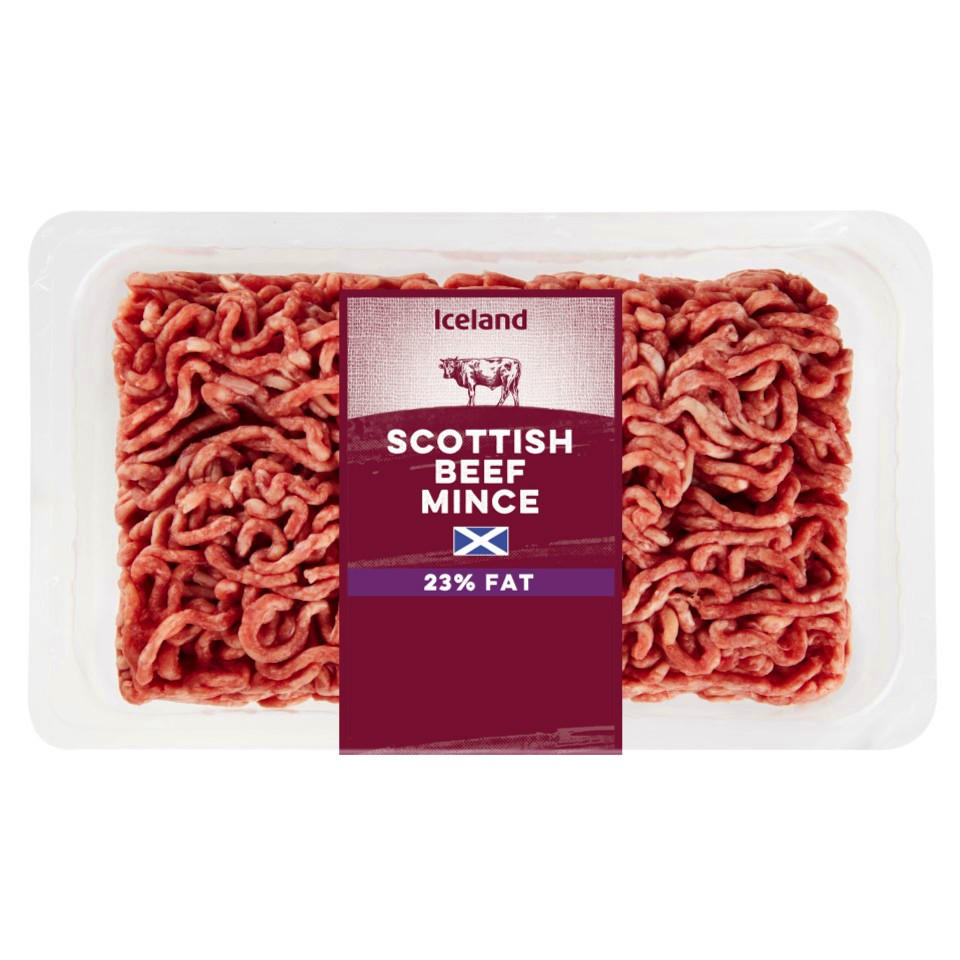 Iceland Scottish Beef Mince 23% Fat 450g