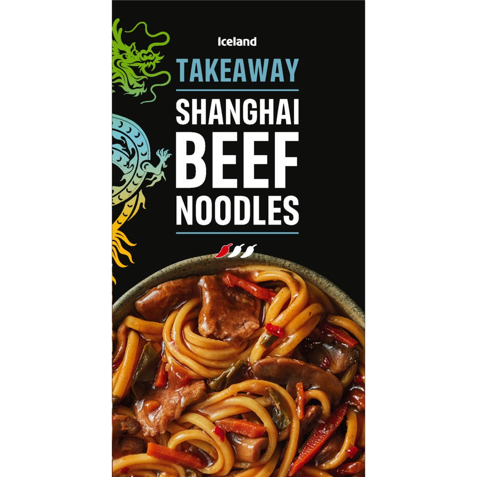 Iceland Chinese Rice Iceland Shanghai Beef Noodles 375g | Chinese & Oriental | Iceland Foods