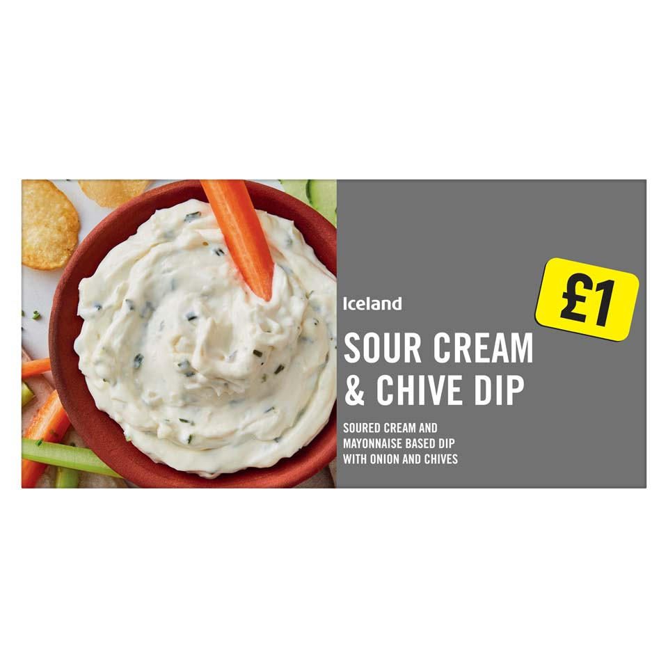 Iceland Sour Cream and Chive Dip 200g Iceland Foods