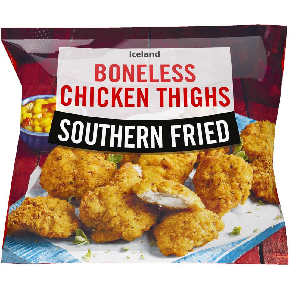 Iceland Southern Fried Boneless Chicken Thighs 600g Chicken Iceland