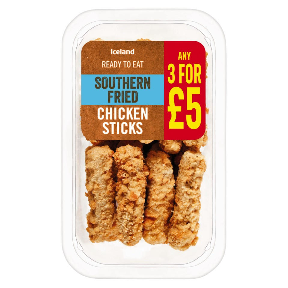 Iceland Southern Fried Chicken Sticks 207g