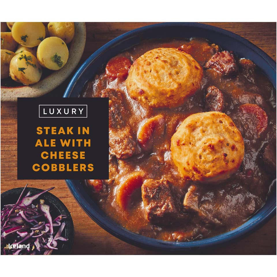Iceland Steak in Ale with Cheese Cobblers 450g Luxury