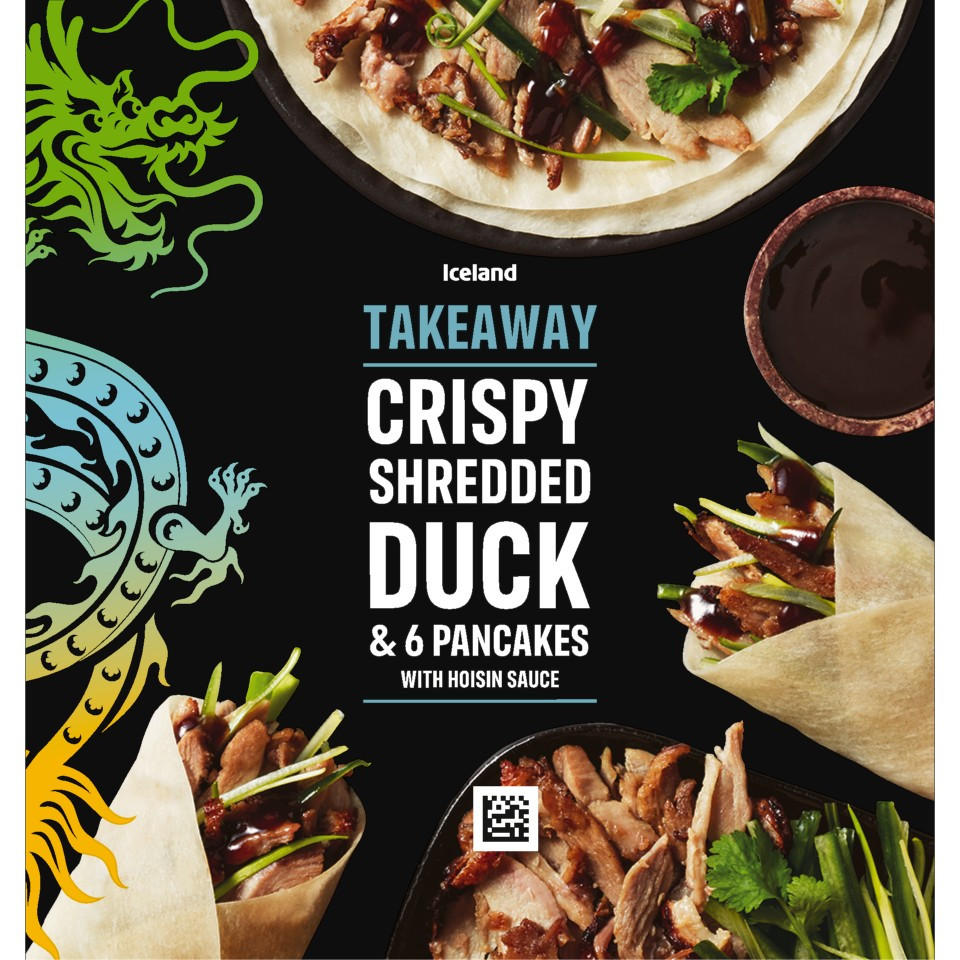 Iceland Take Away Crispy Shredded Duck 6 Pancakes 230g Iceland Foods Iceland Take Away Crispy Shredded Duck 6 Pancakes 230g Iceland Foods
