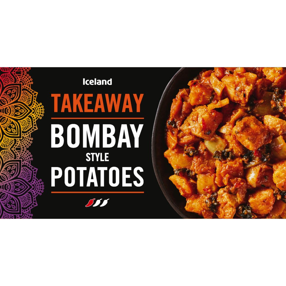Iceland Takeaway Bombay Style Potatoes 275g, folic acid free