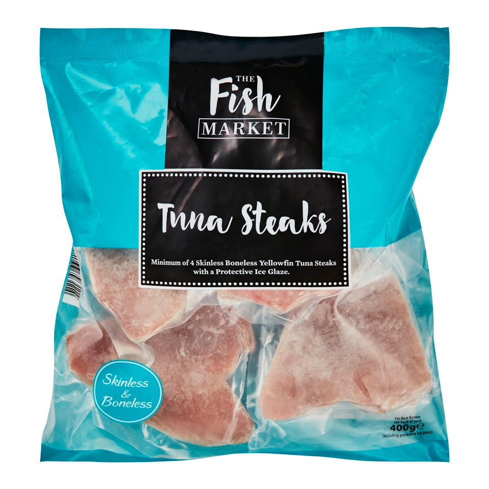 Iceland The Fish Market 4 Tuna Steaks 400g Fish Fillets