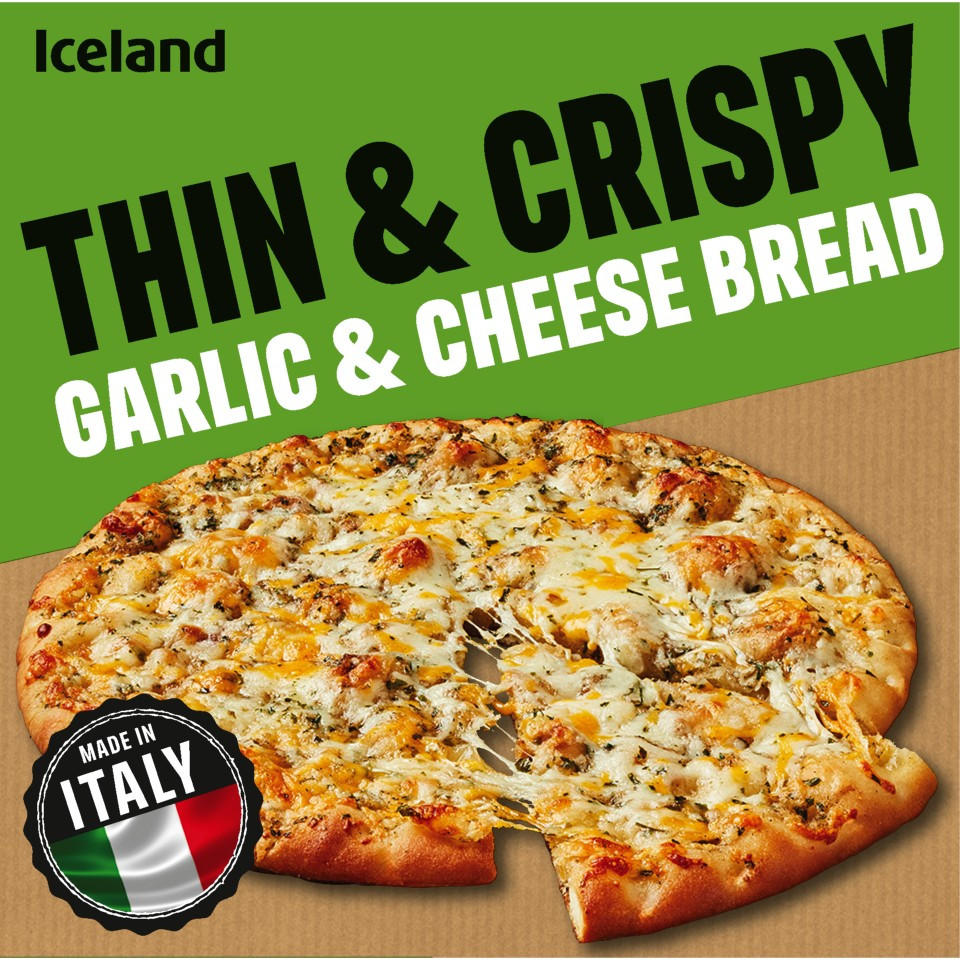 Iceland Thin & Crispy Garlic & Cheese Bread 245g