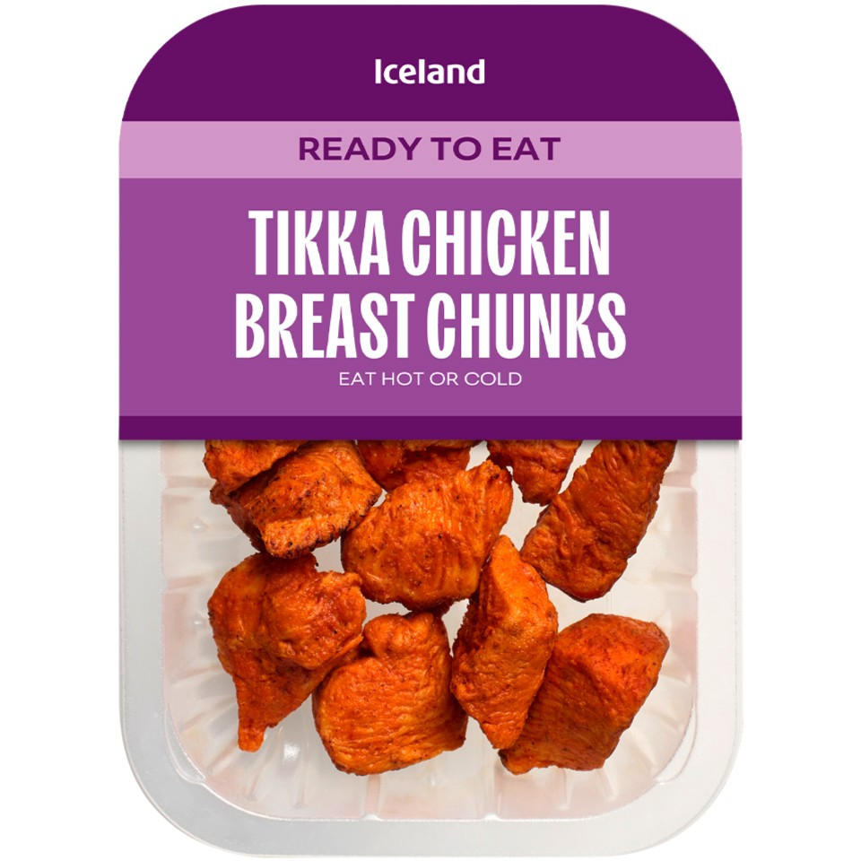 Iceland Tikka Chicken Breast Chunks 130g