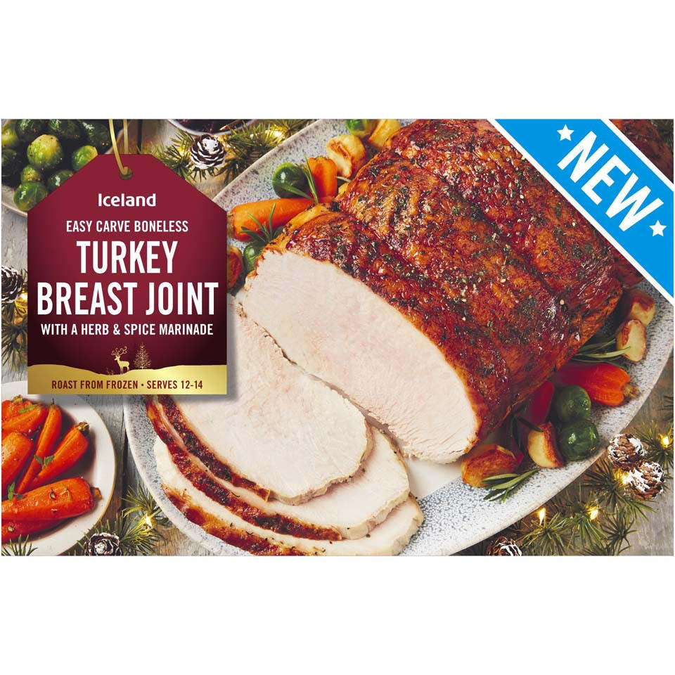 Iceland Turkey Breast Joint with a Herb and Spice Marinade 3kg Chicken and Turkey Iceland Foods