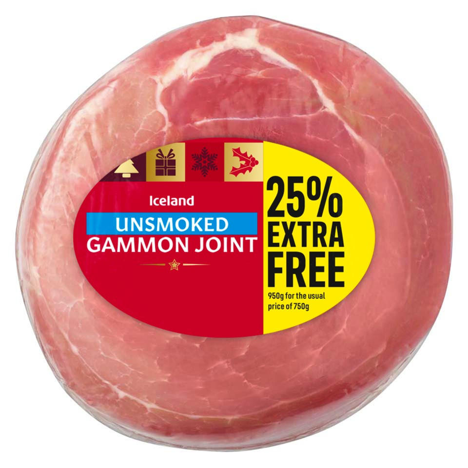Iceland Unsmoked Gammon Joint 950g Bacon & Gammon Iceland Foods