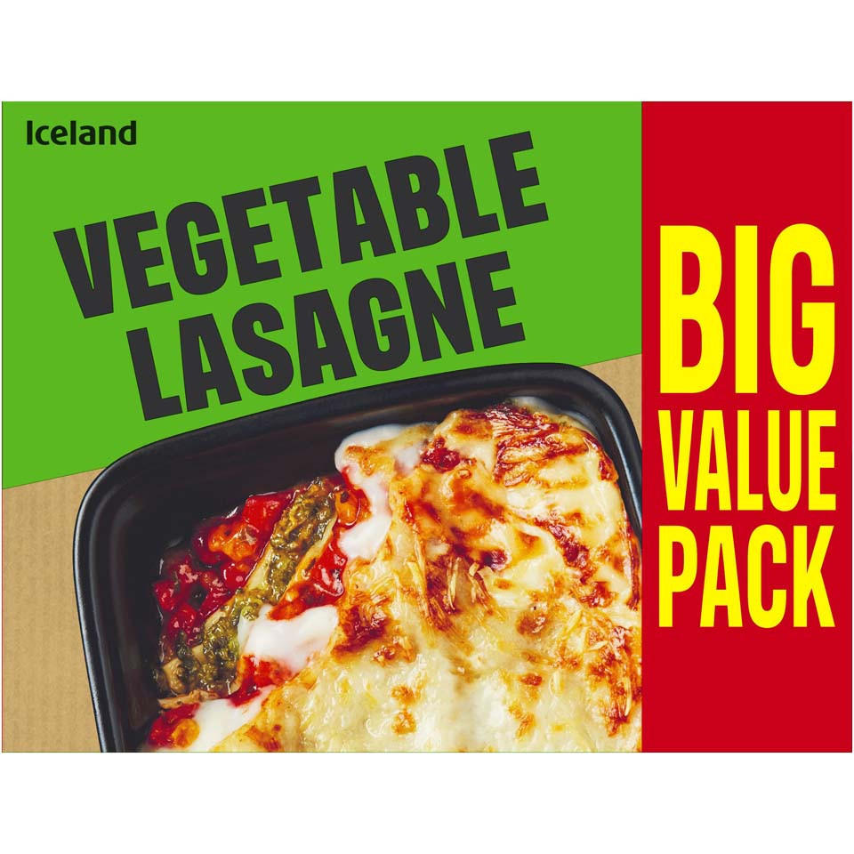 Iceland Vegetable Lasagne 500g | Italian | Iceland Foods
