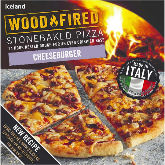 Iceland Woodfired Cheeseburger Pizza 369g