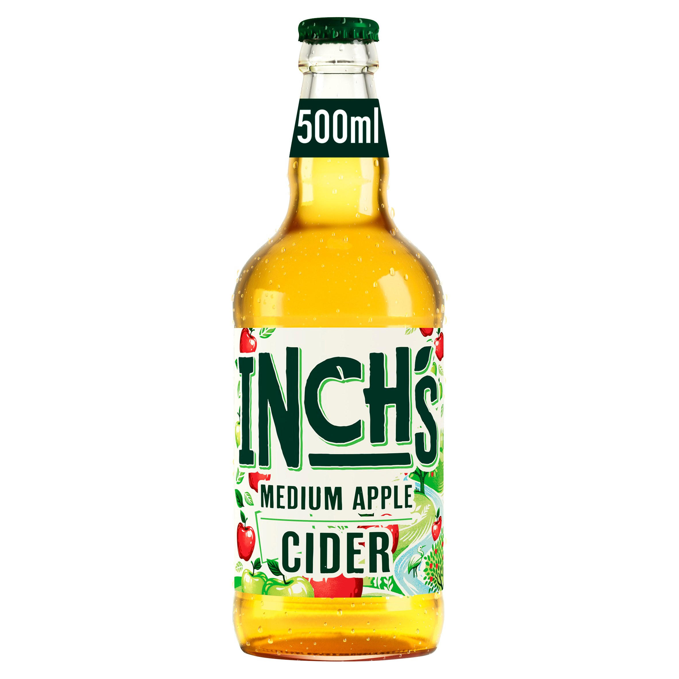 Inch's Medium Apple Cider Bottle 500ml Cider Iceland Foods