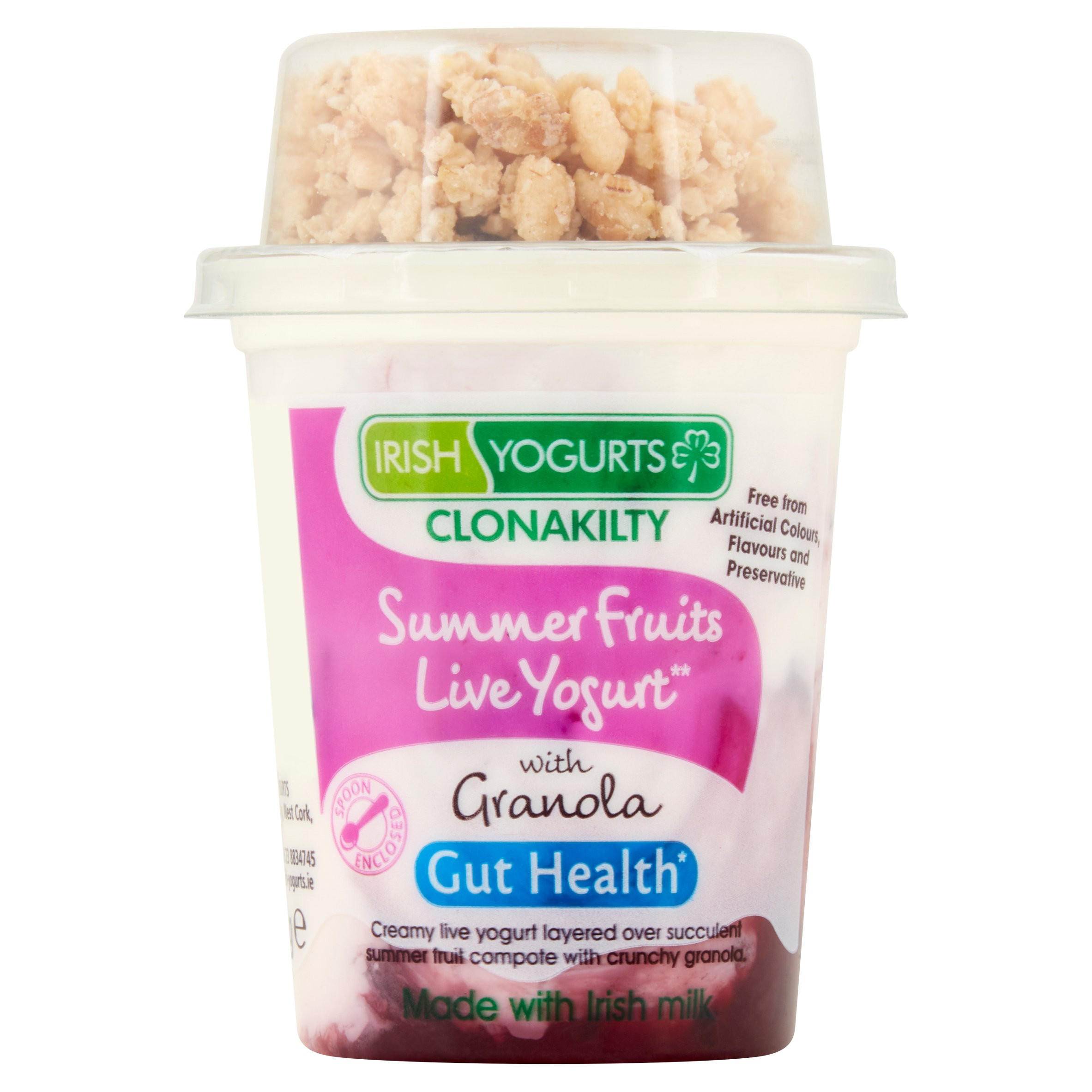 Irish Yogurts Clonakilty Summer Fruits Live Yogurt with Granola 165g