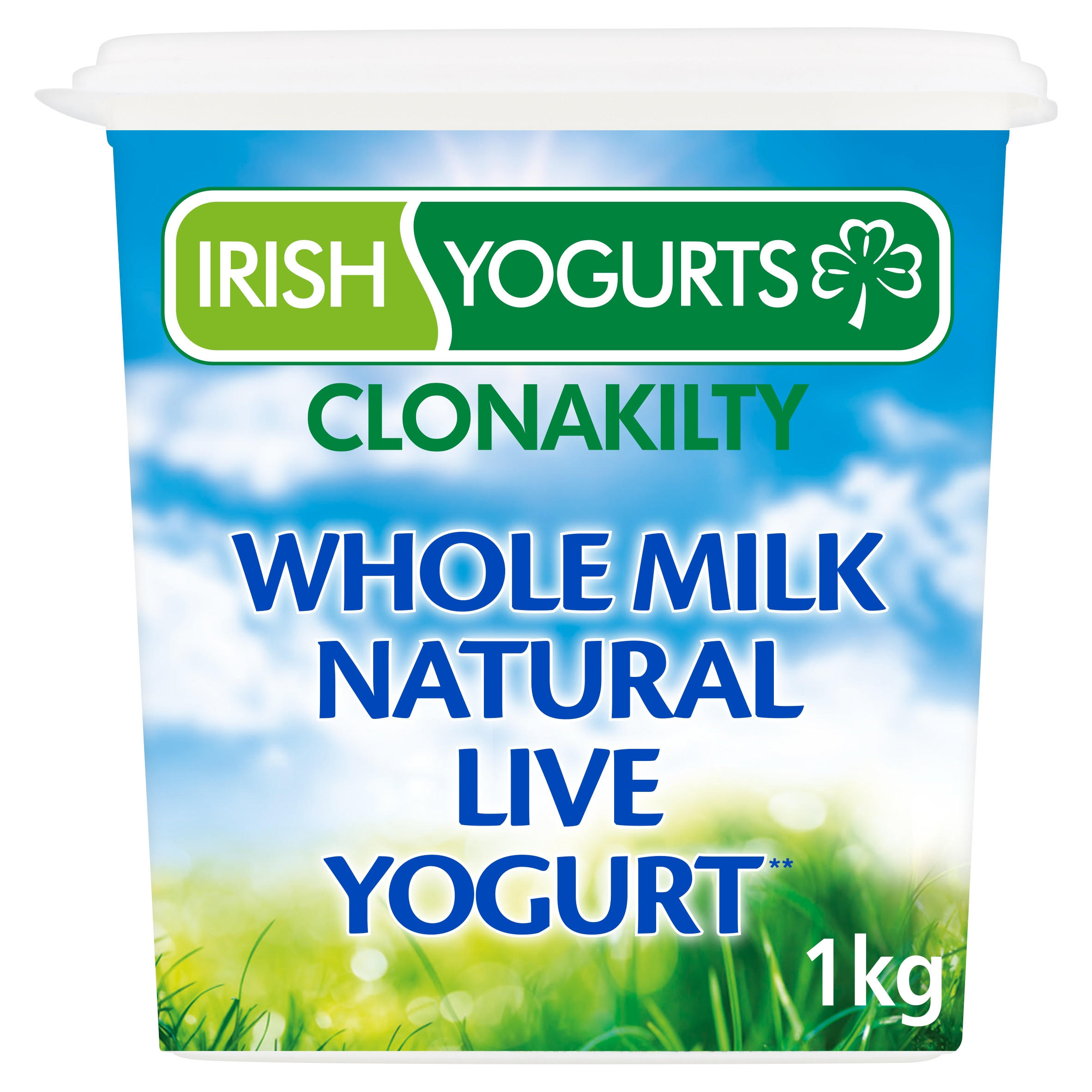 Irish Yogurts Clonakilty Whole Milk Natural Live Yogurt 1kg Yogurt
