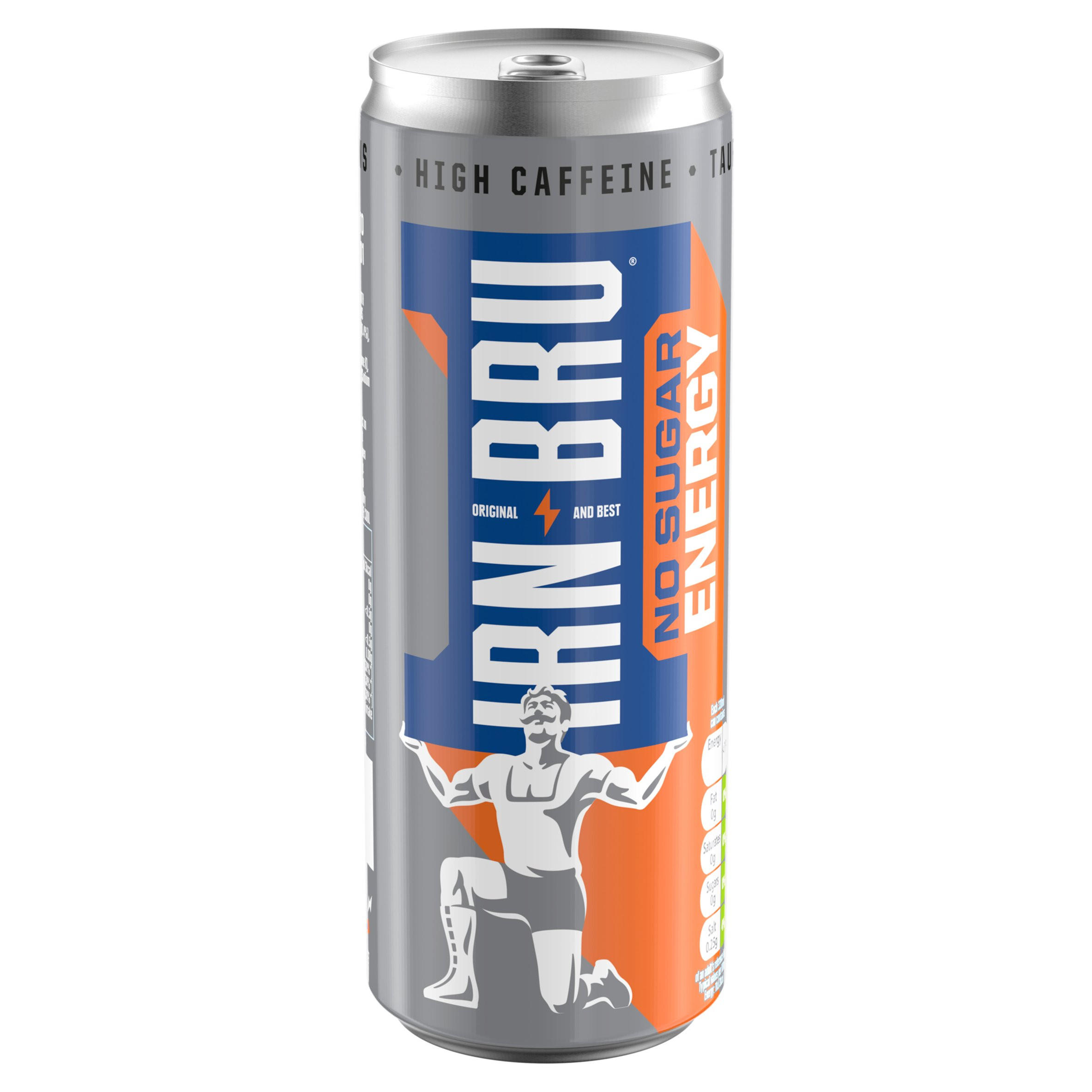 IRNBRU Energy Drink No Sugar 330ml Can Sports & Energy Drinks