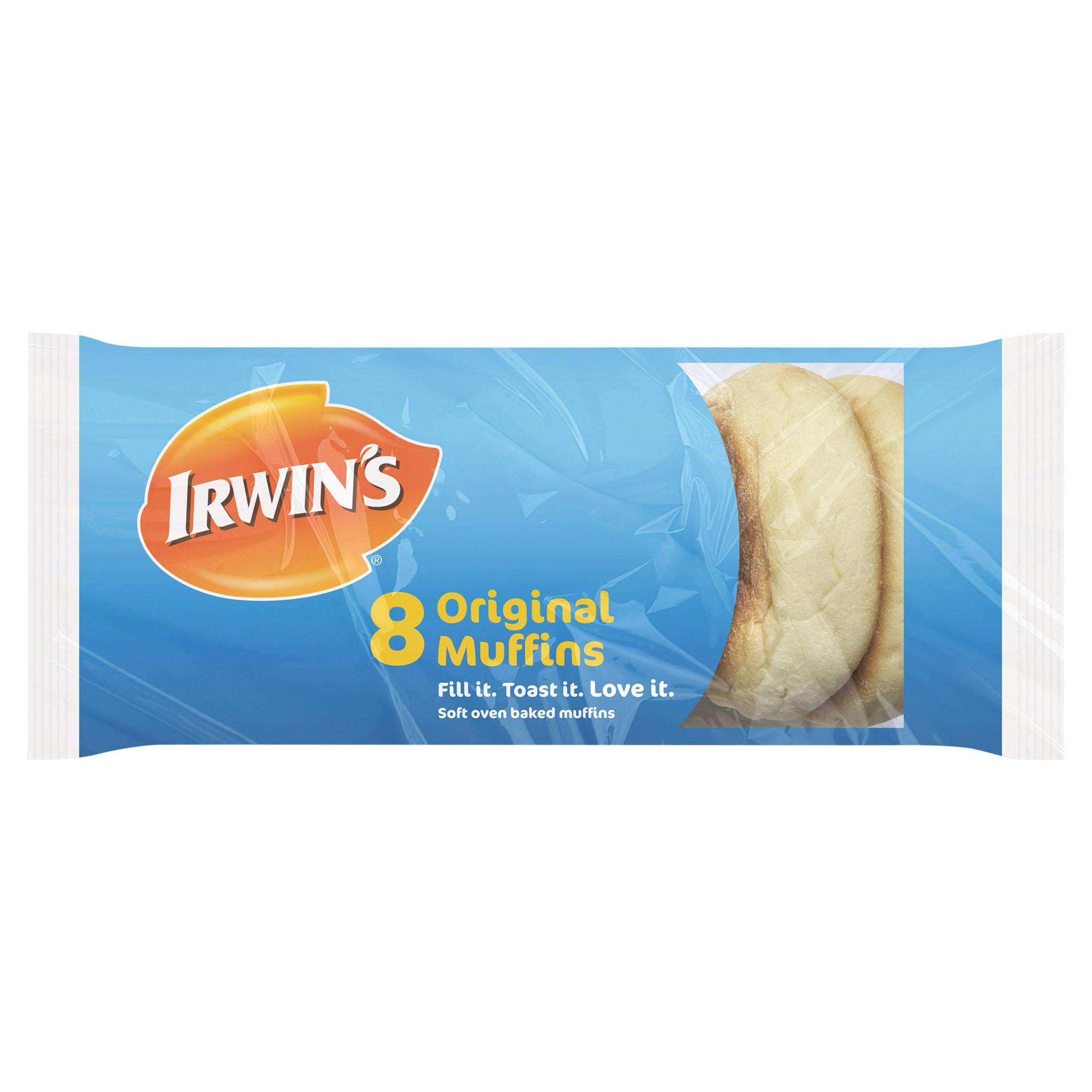 Irwin's 8 Original Muffins Crumpets, Muffins & Pancakes Iceland Foods