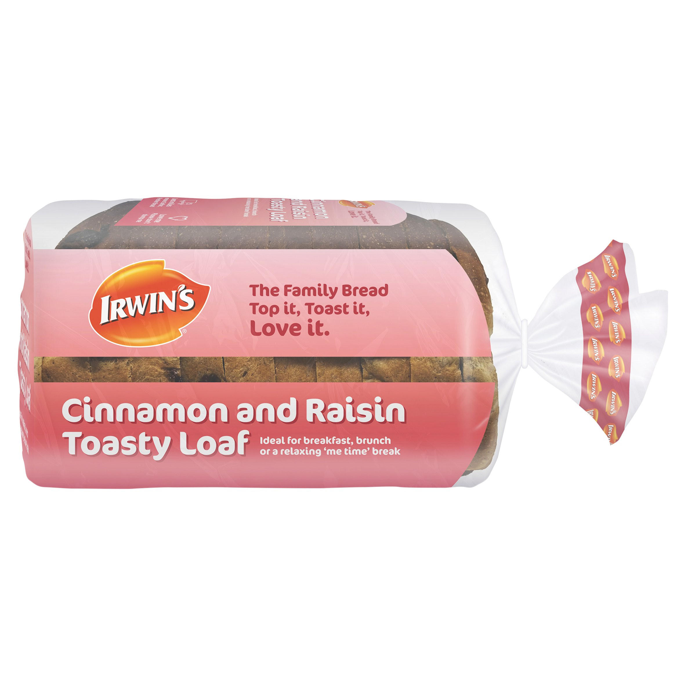 Irwin's Cinnamon and Raisin Toasty Loaf 400g Fruit Loaves, Teacakes