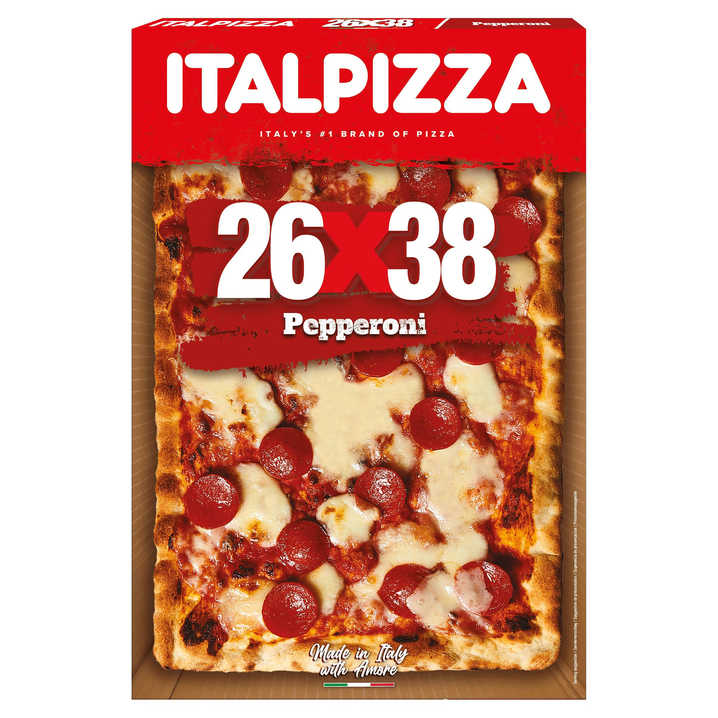 Italpizza 26x38 Pepperoni 525g Sharing Pizza Iceland Foods