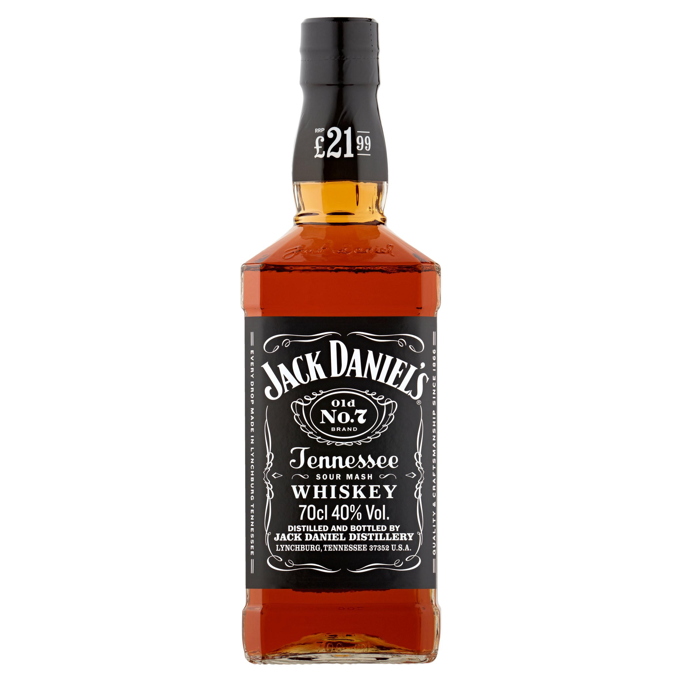 Jack Daniel's Tennessee Whiskey Sour Mash 70cl £21.99 PMP | Whisky ...