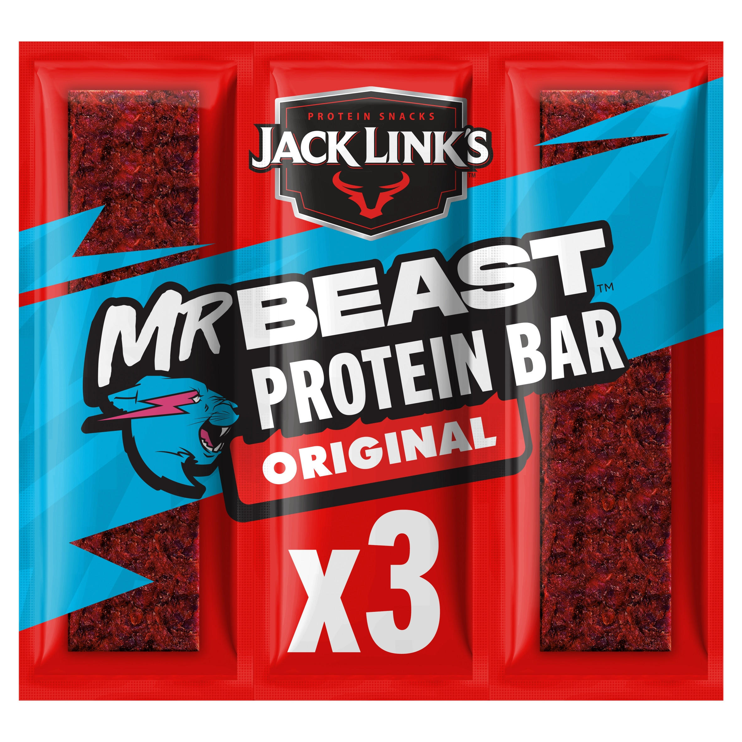 Jack Link's Beef Bar Original Multipack, folic acid free