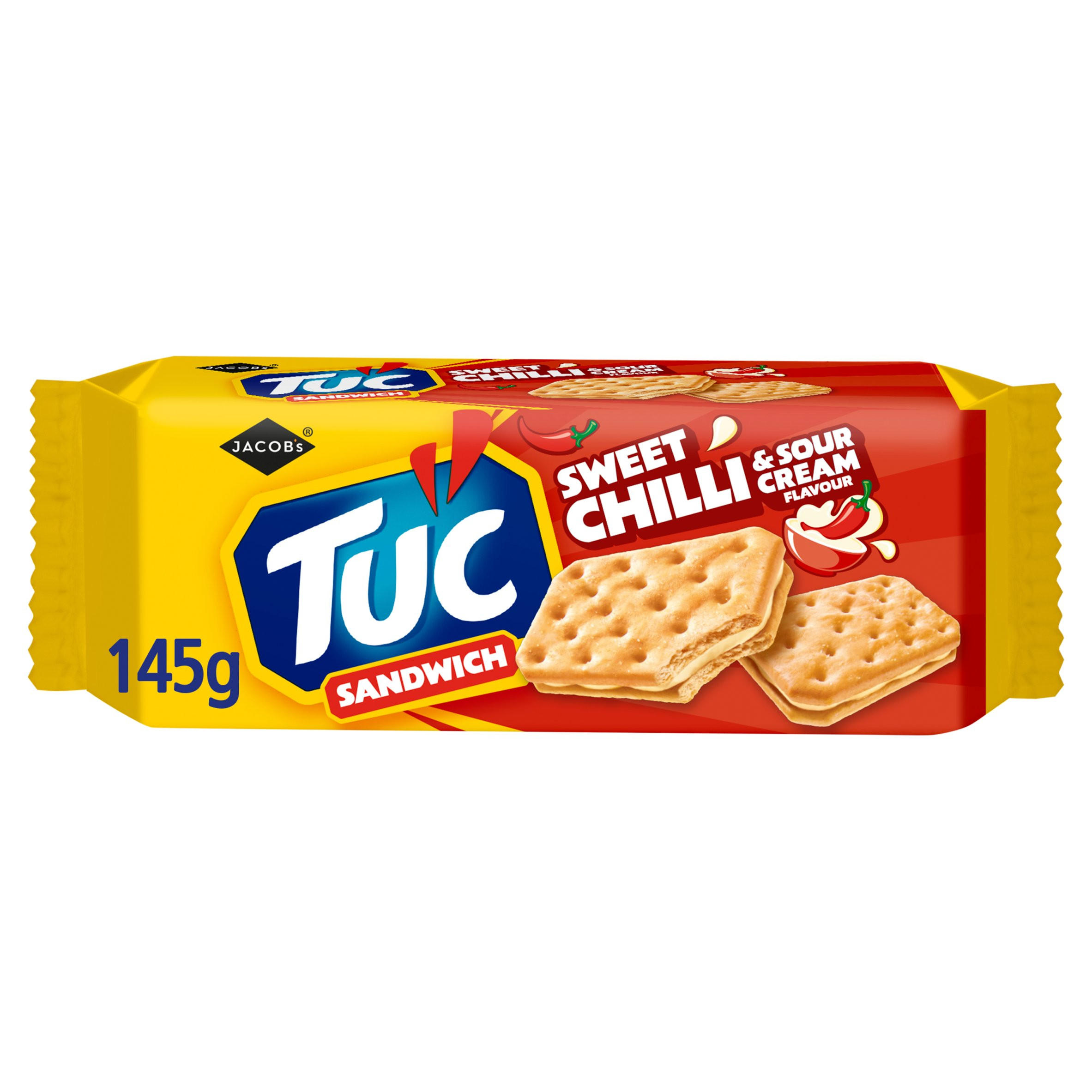 Jacob's Tuc Sandwich  Sweet Chilli & Sour Cream Flavour 145g