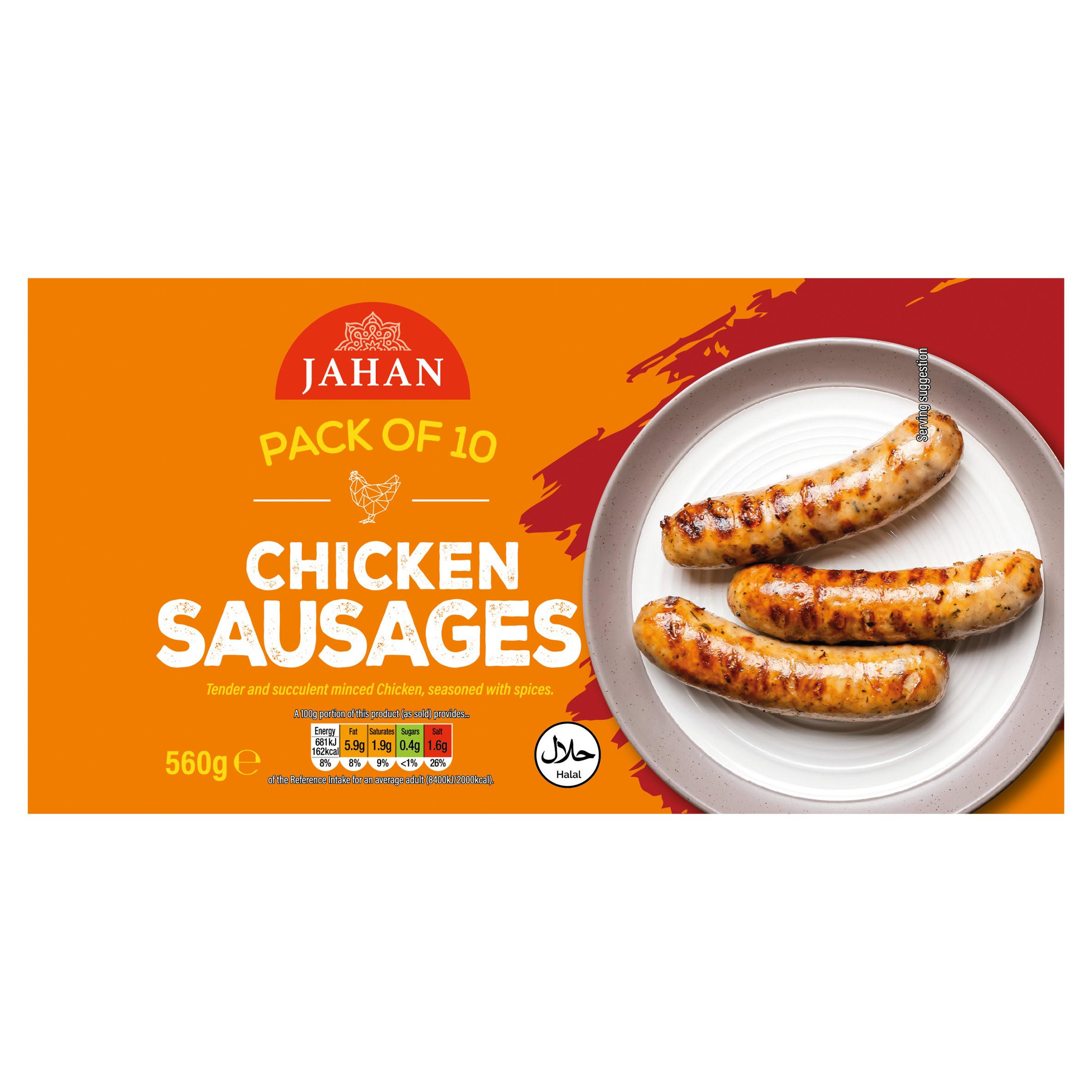 Jahan 10 Beef Sausages 560g