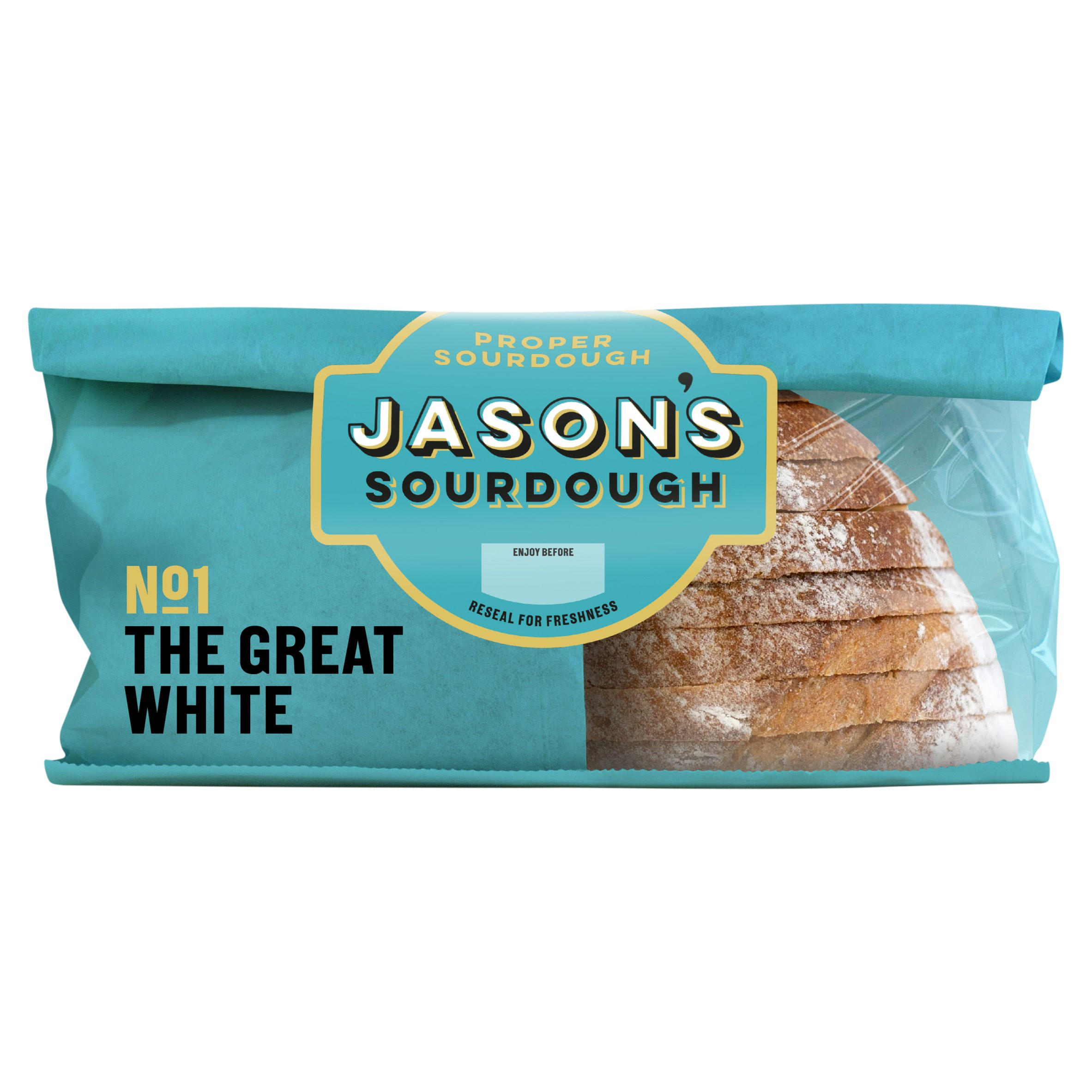 Jason's Recipe No 01 The Great White Straight Up Sourdough Loaf 450g