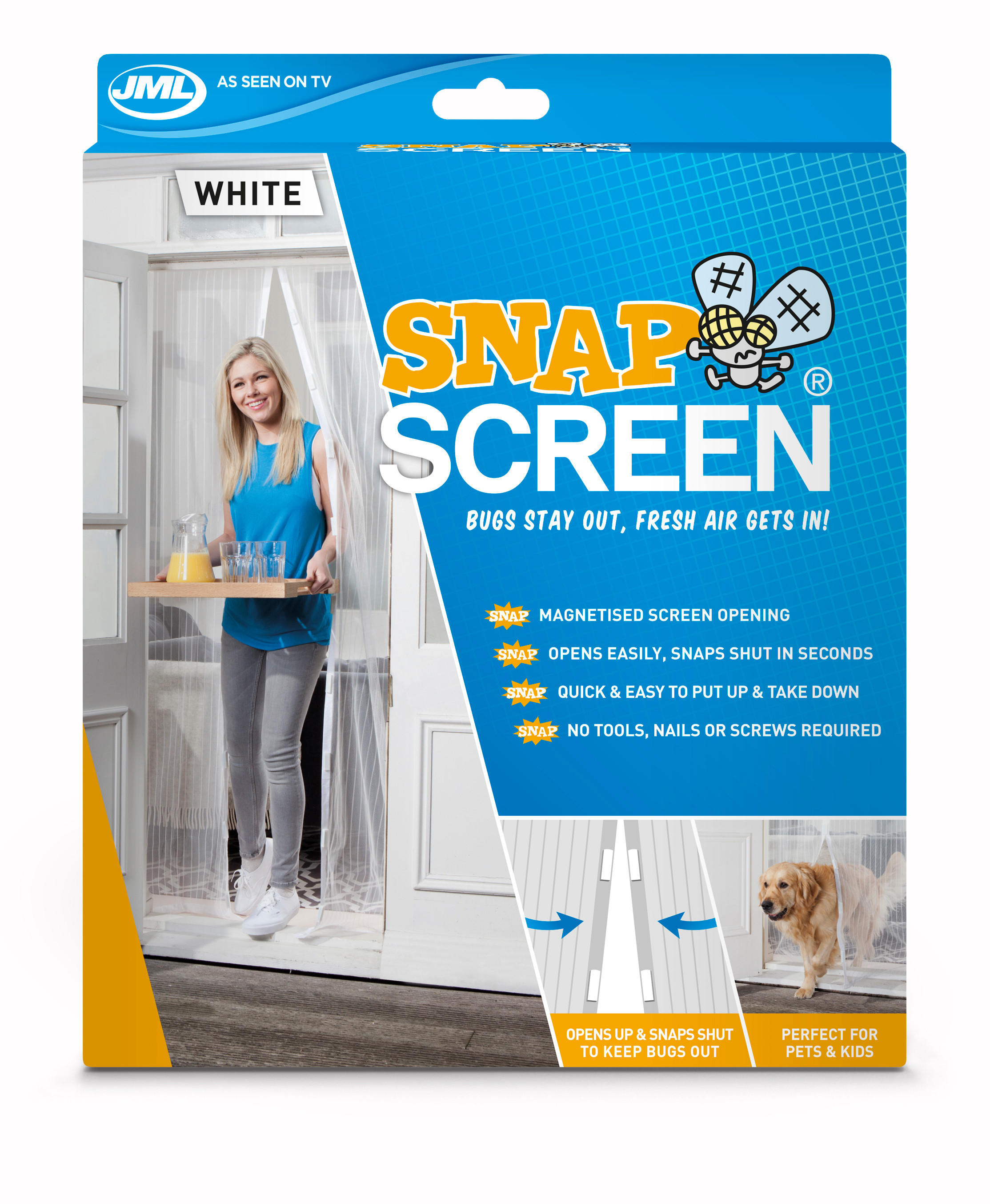 JML Snap Screen White Home Accessories Iceland Foods
