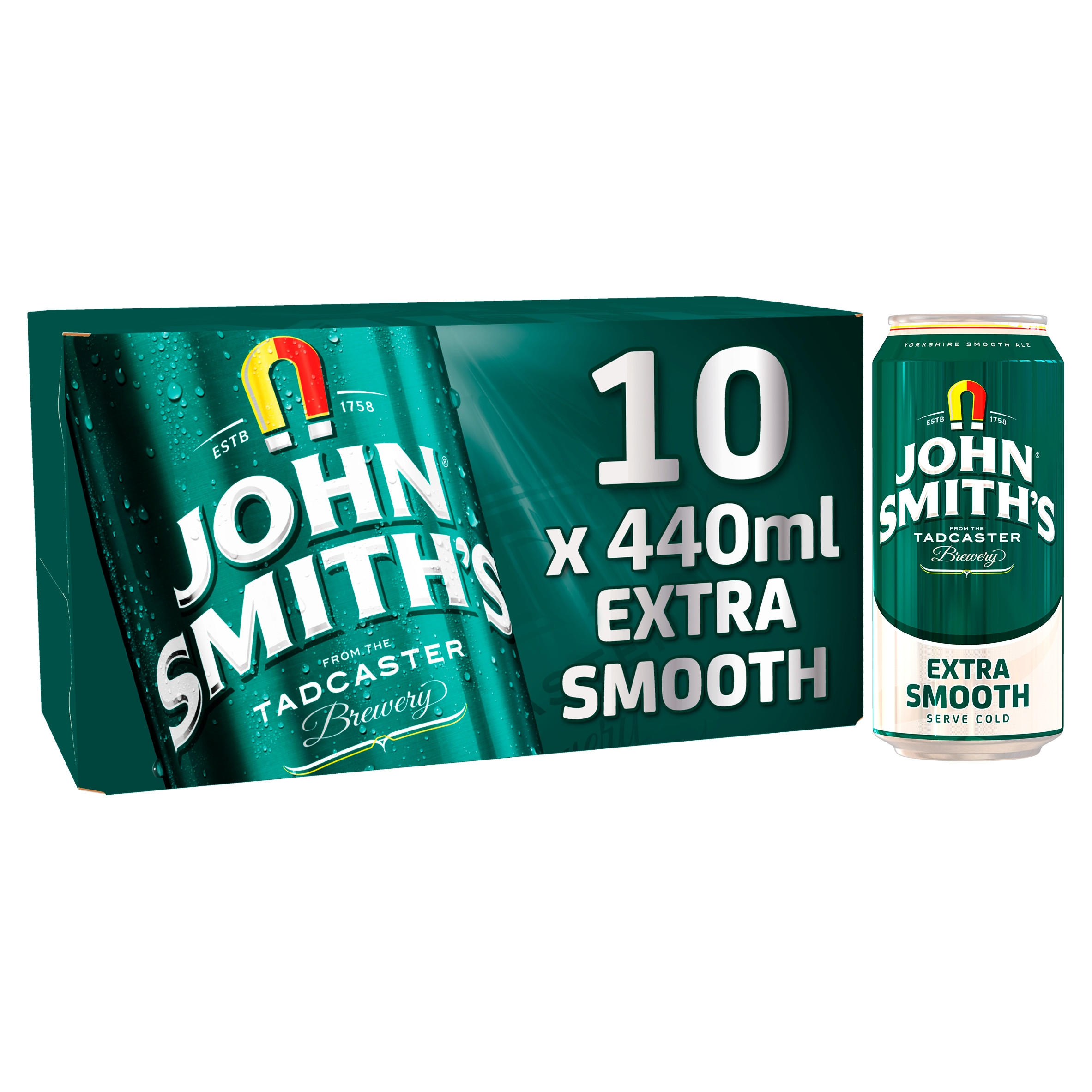 John Smith's Extra Smooth Ale 10 x 440ml Cans Beer Iceland Foods