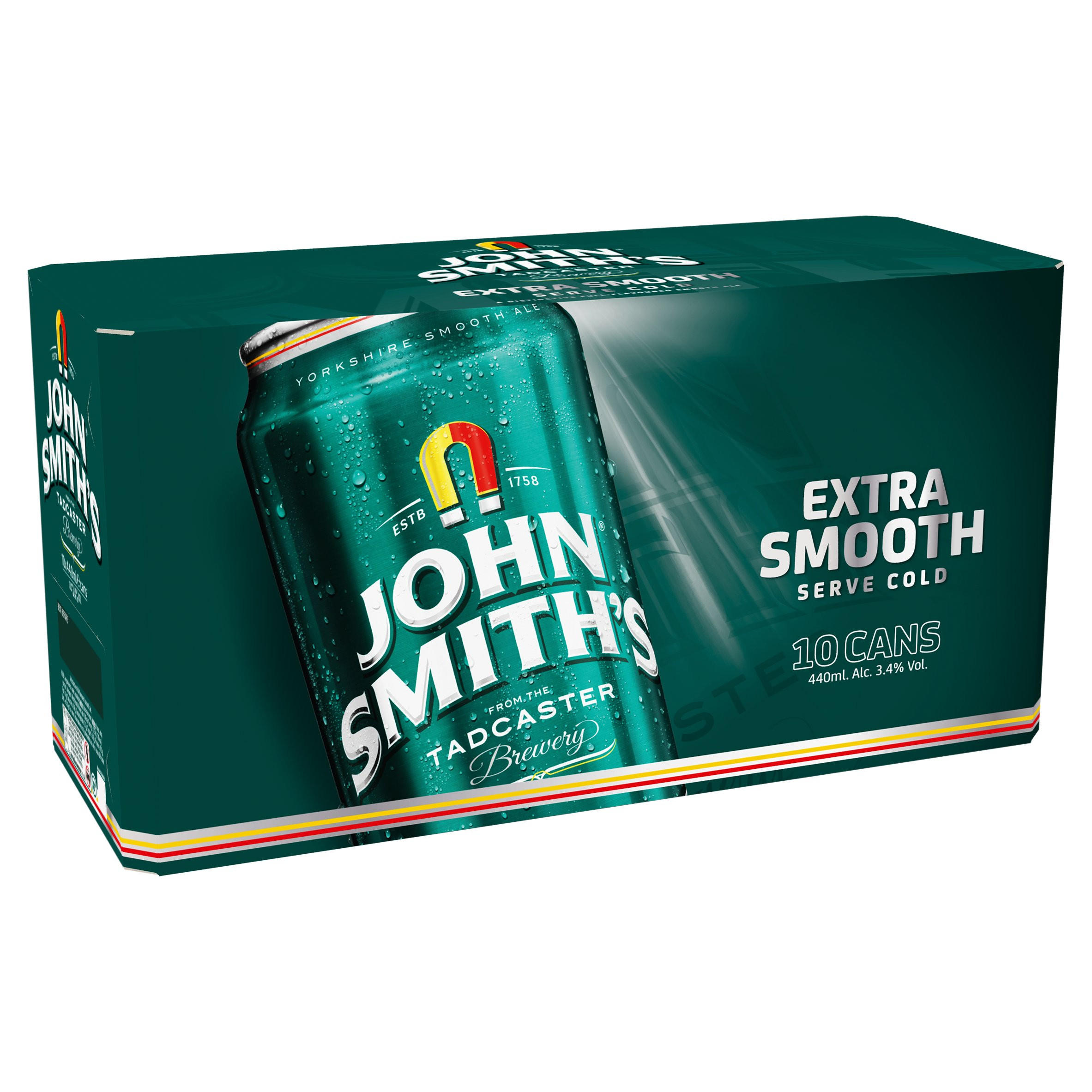 John Smiths Extra Smooth Ale 3.4% Multipack Cans 10x440ml
