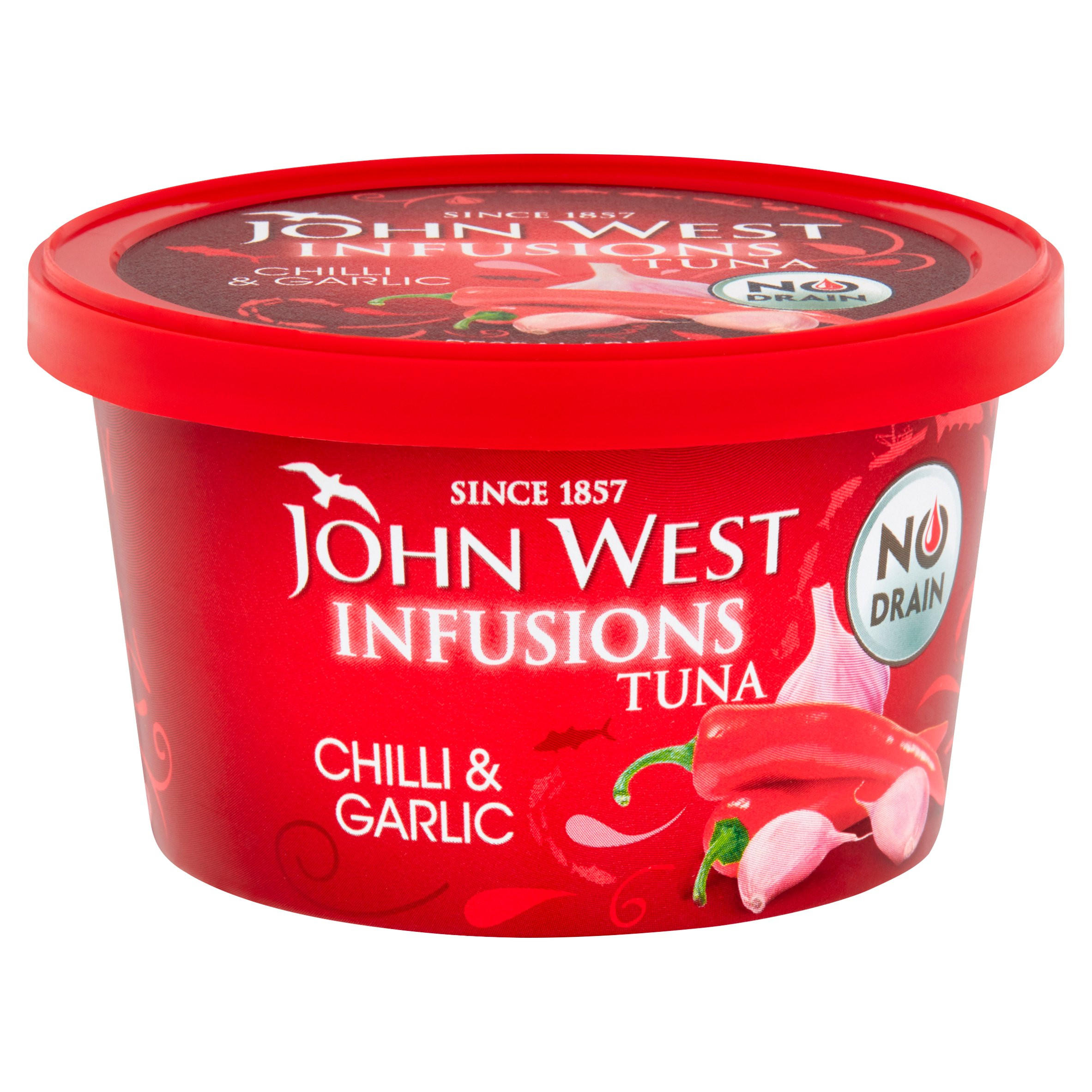 John West Infusions Tuna Chilli & Garlic 80g Tinned Fish & Seafood